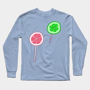 Pink Lemon and Lime Lollipops Long Sleeve T-Shirt